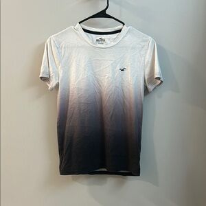 Hollister Men's Black Gradient T-Shirt